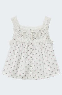 fidella top in posy calico