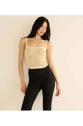 Nadille Top in Vanilla