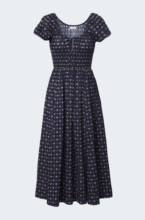 quinn dress in bleu