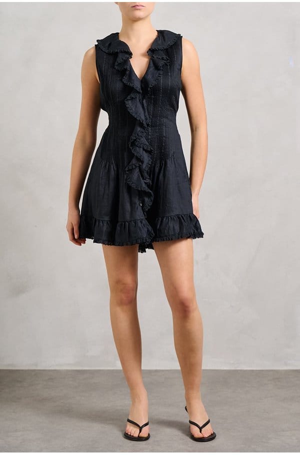 henrietta dress in black