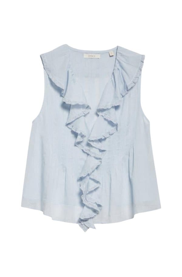hilda top in alice blue