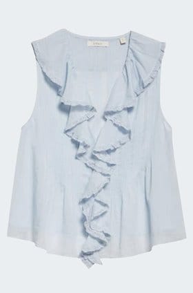 Hilda Top in Alice Blue