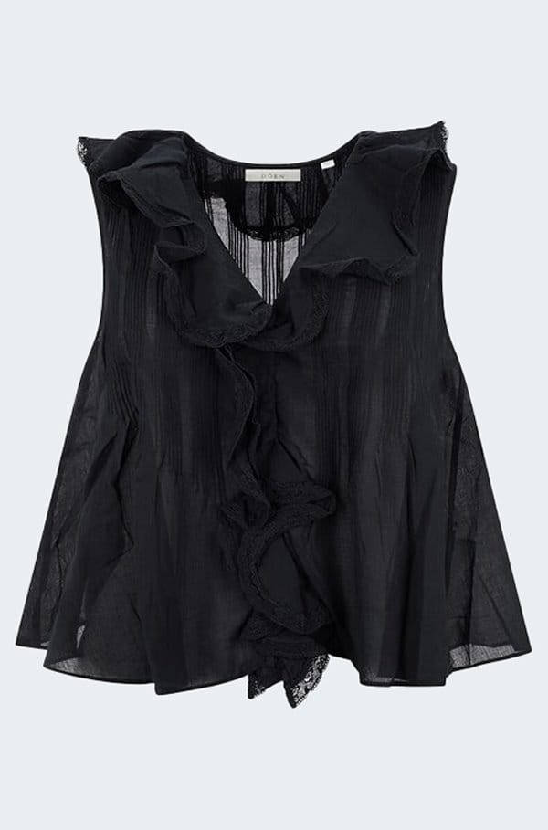 hilda top in black