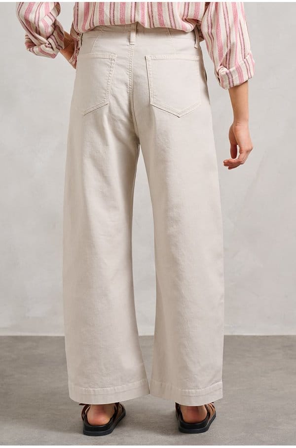 ari tie waist trouser in quartz sand