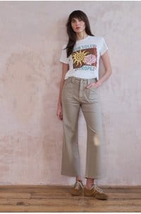 ari trouser in vintage beechwood