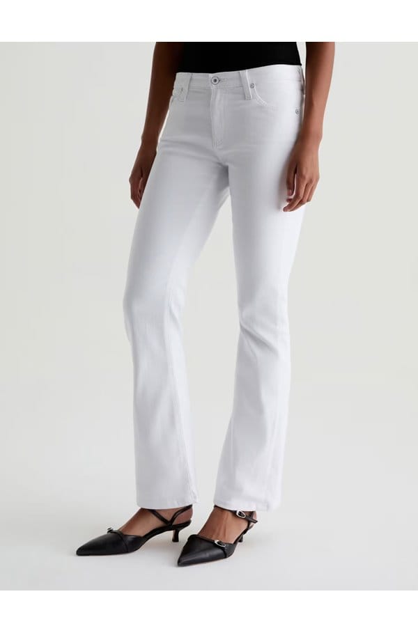 angel flared jean in gallery white