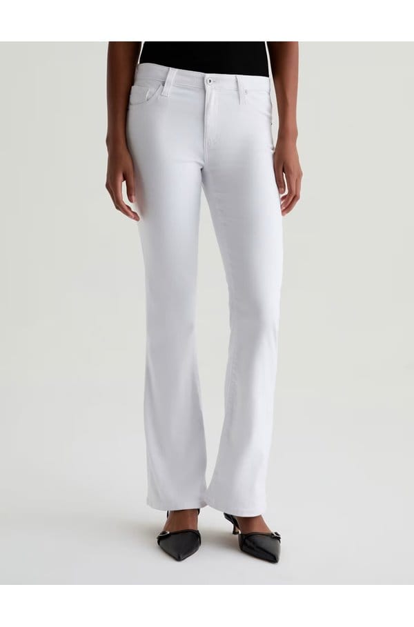 angel flared jean in gallery white