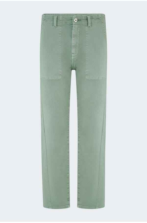 analeigh trouser in sulfur faded moss
