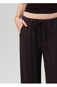 bubble pull on pant in brown