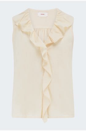 Casara Top in Oysterette