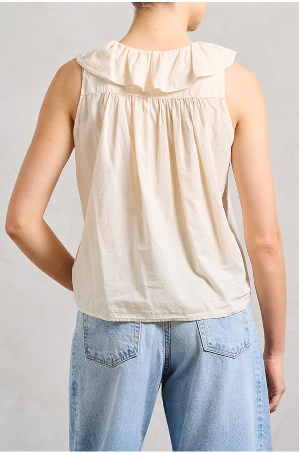 casara top in oysterette