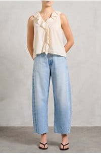casara top in oysterette