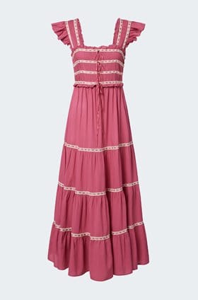 Chandra Dress in Dusty Rose