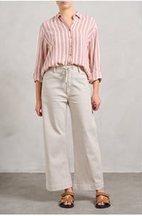 bowie shirt in dusty pink stripe
