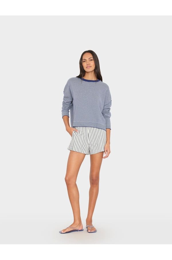 zane short in blue stripe