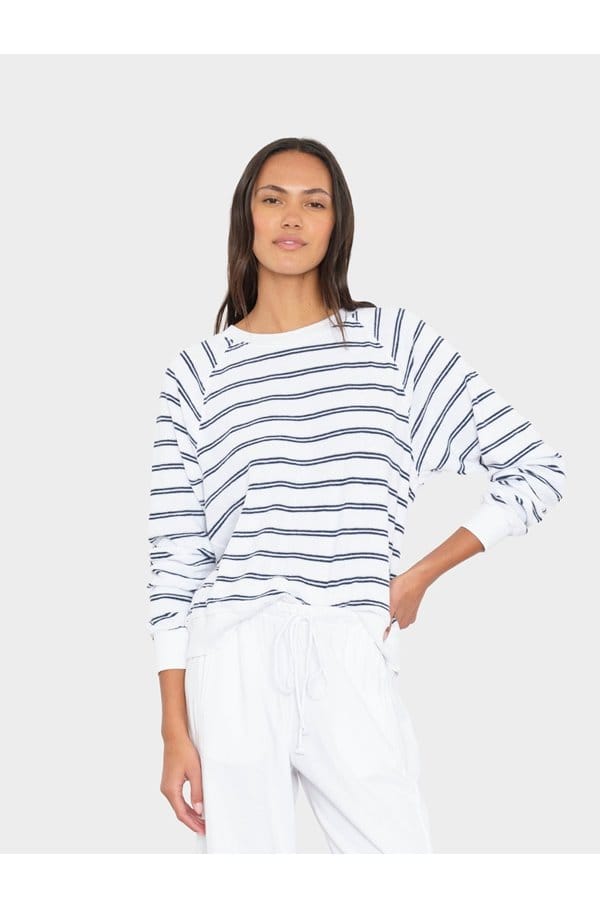 hopper sweatshirt in cloud white