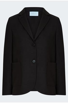 Stand Up Collar Blazer in Dark Brown