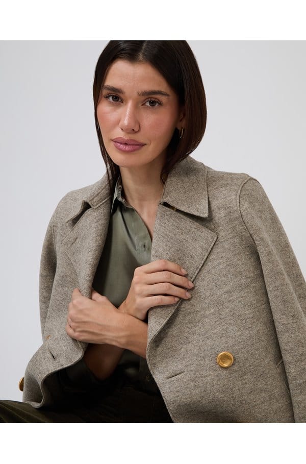 peacoat in natural casha