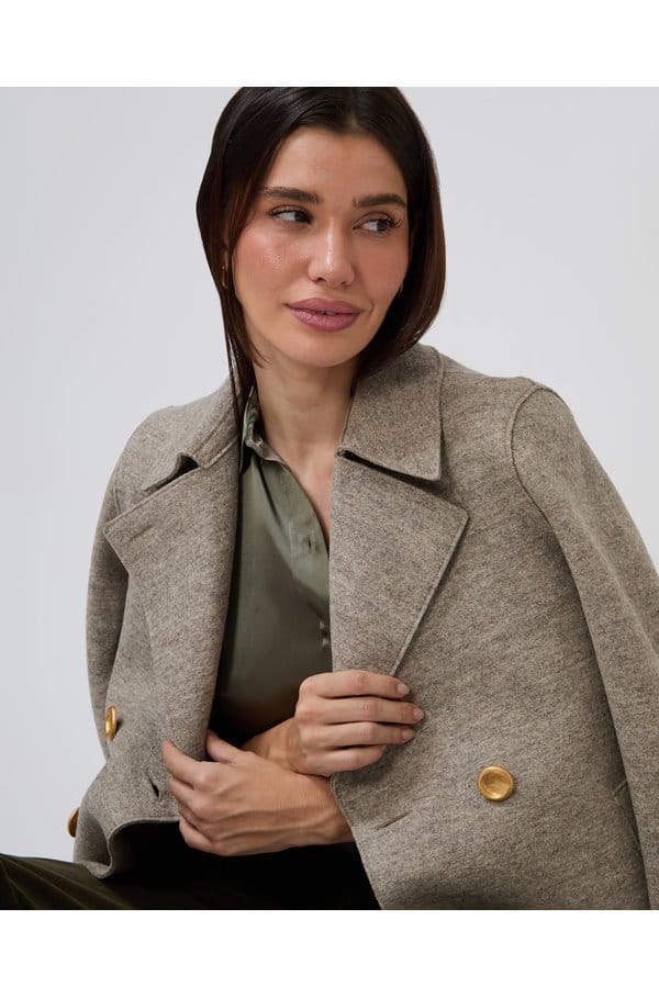 peacoat in natural casha