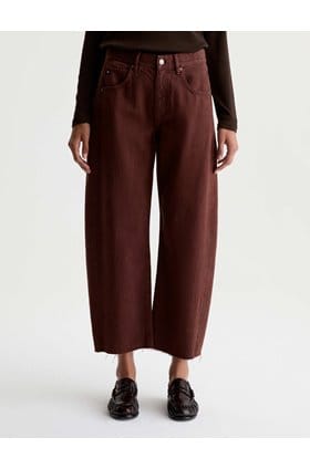 Hattie Crop Barrel Leg in Chestnut