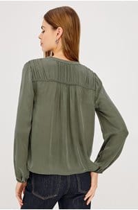 cadence top in washed olive