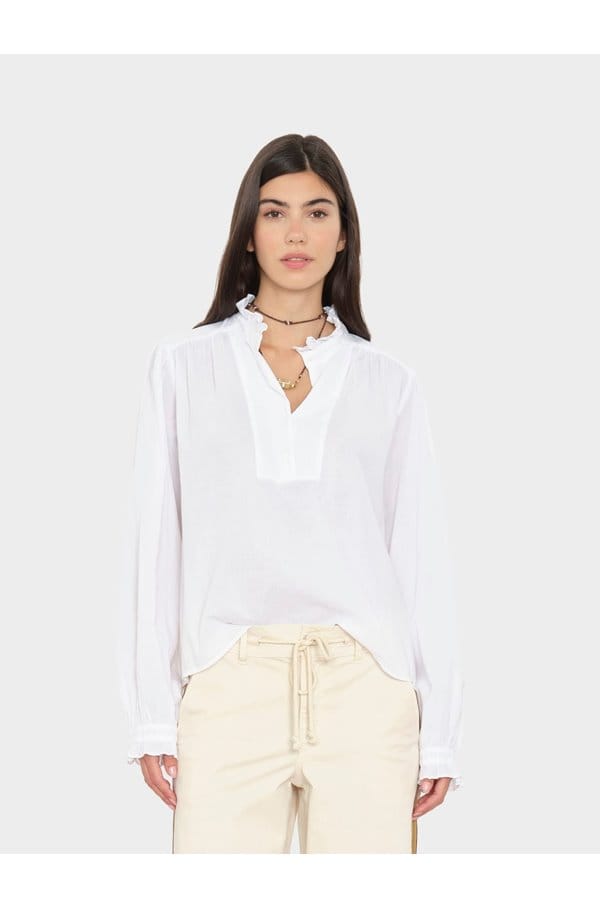 dorien top in white