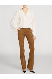 silk gala shirt in cream