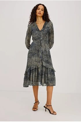 Theresa Dress in Agate