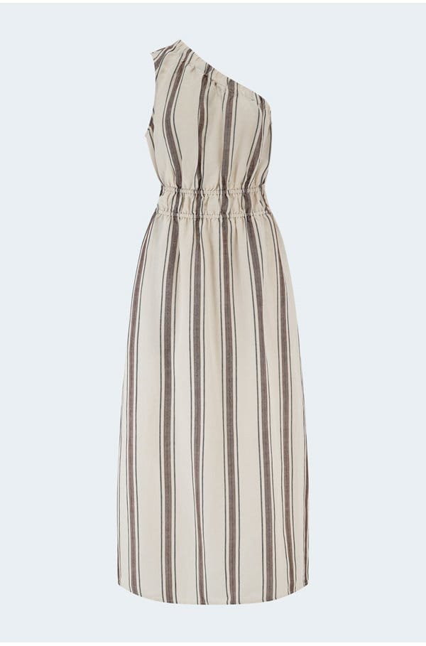 selani dress in sequoia stripe