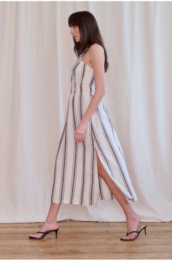 selani dress in sequoia stripe