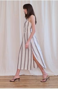 selani dress in sequoia stripe