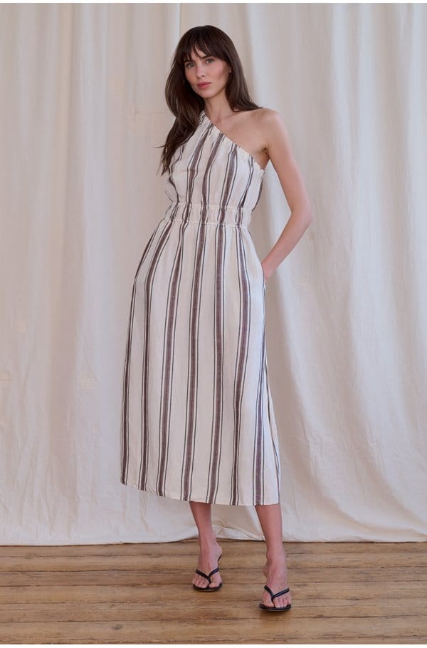 selani dress in sequoia stripe