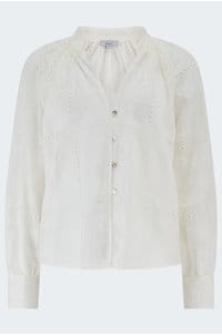 francine blouse in ivory hankerchief