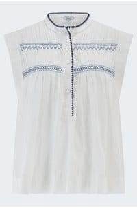 willow blouse in white