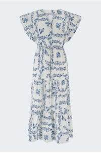 roza dress in ceramic floral