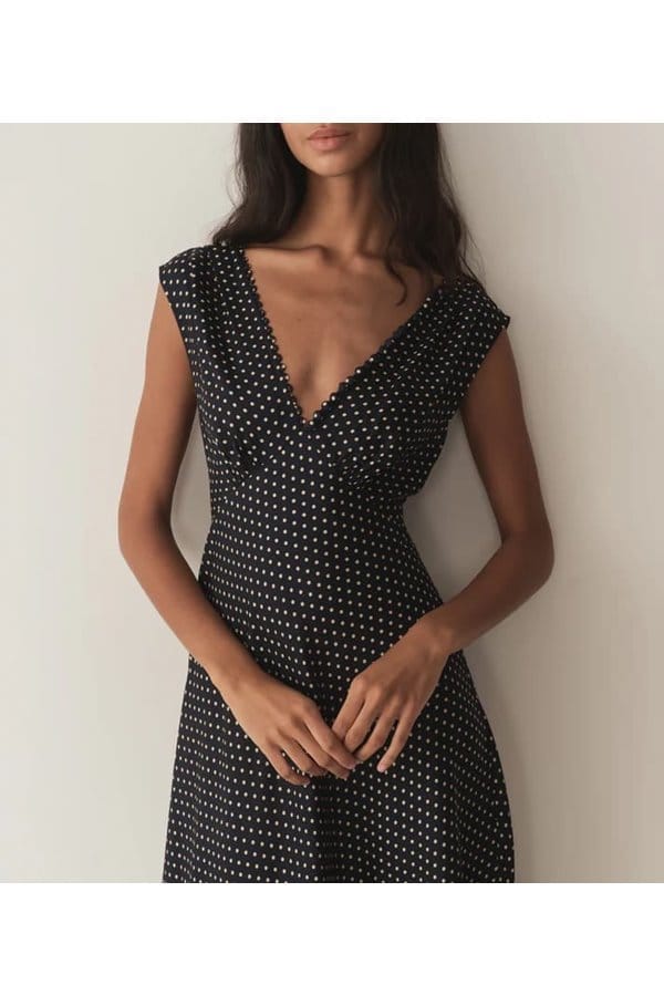 tahlia dress in hepburn dot
