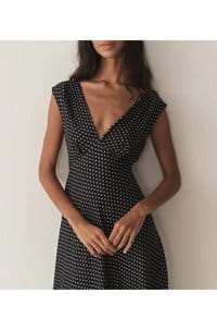 tahlia dress in hepburn dot