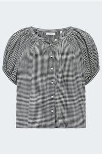 june top in noir gingham