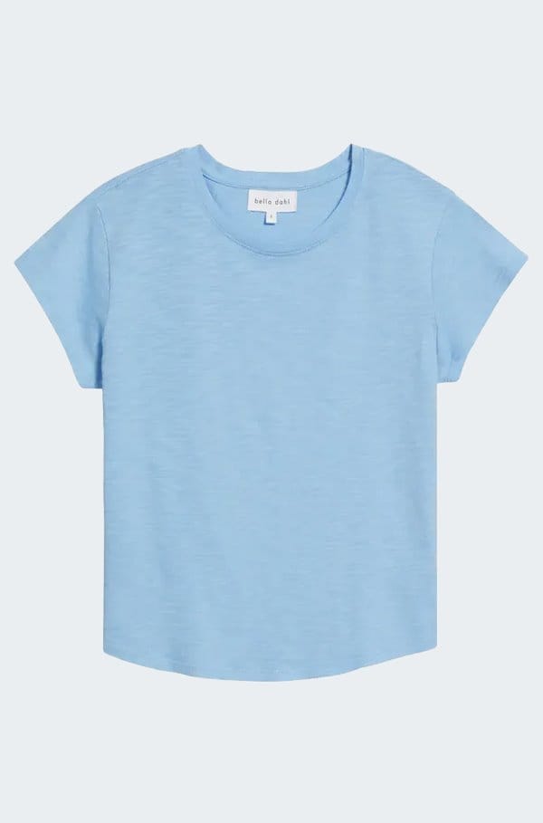 baby crew tee in tidal blue