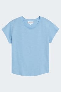 baby crew tee in tidal blue