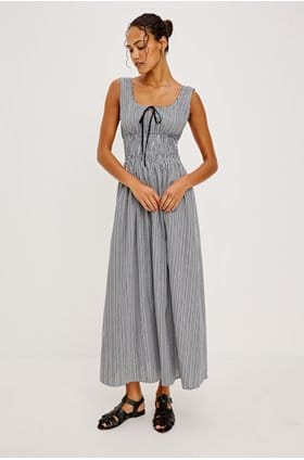 Jodie Dress in Black Gingham