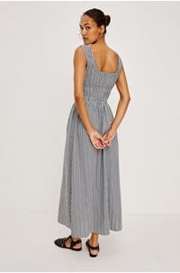 jodie dress in black gingham