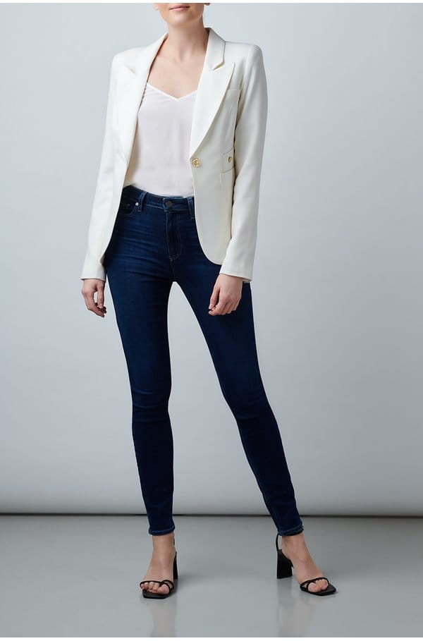 classic duchess blazer in ivory