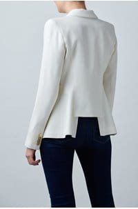classic duchess blazer in ivory