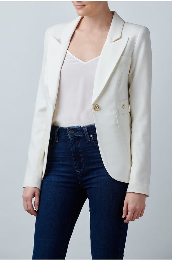 classic duchess blazer in ivory