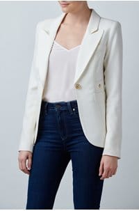 classic duchess blazer in ivory