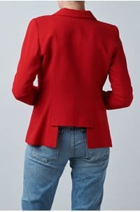 classic duchess blazer in red