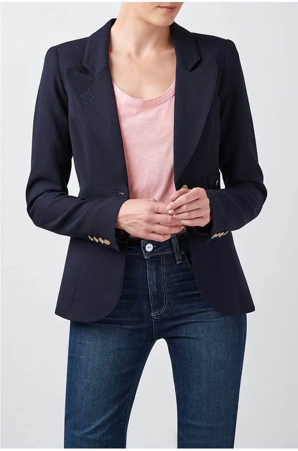 classic duchess blazer in navy