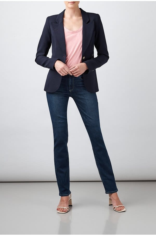 classic duchess blazer in navy