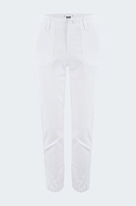 mayslie jogger in crisp white